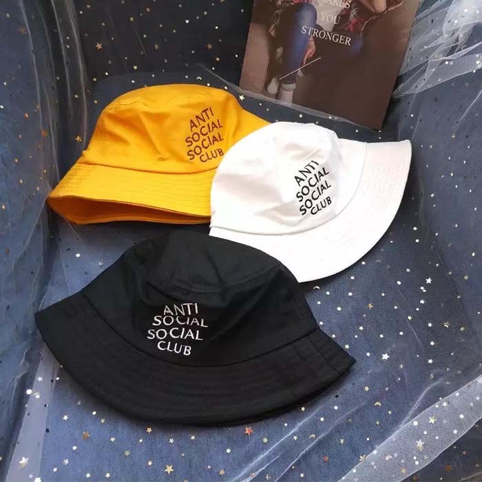 anti social social club bucket hat