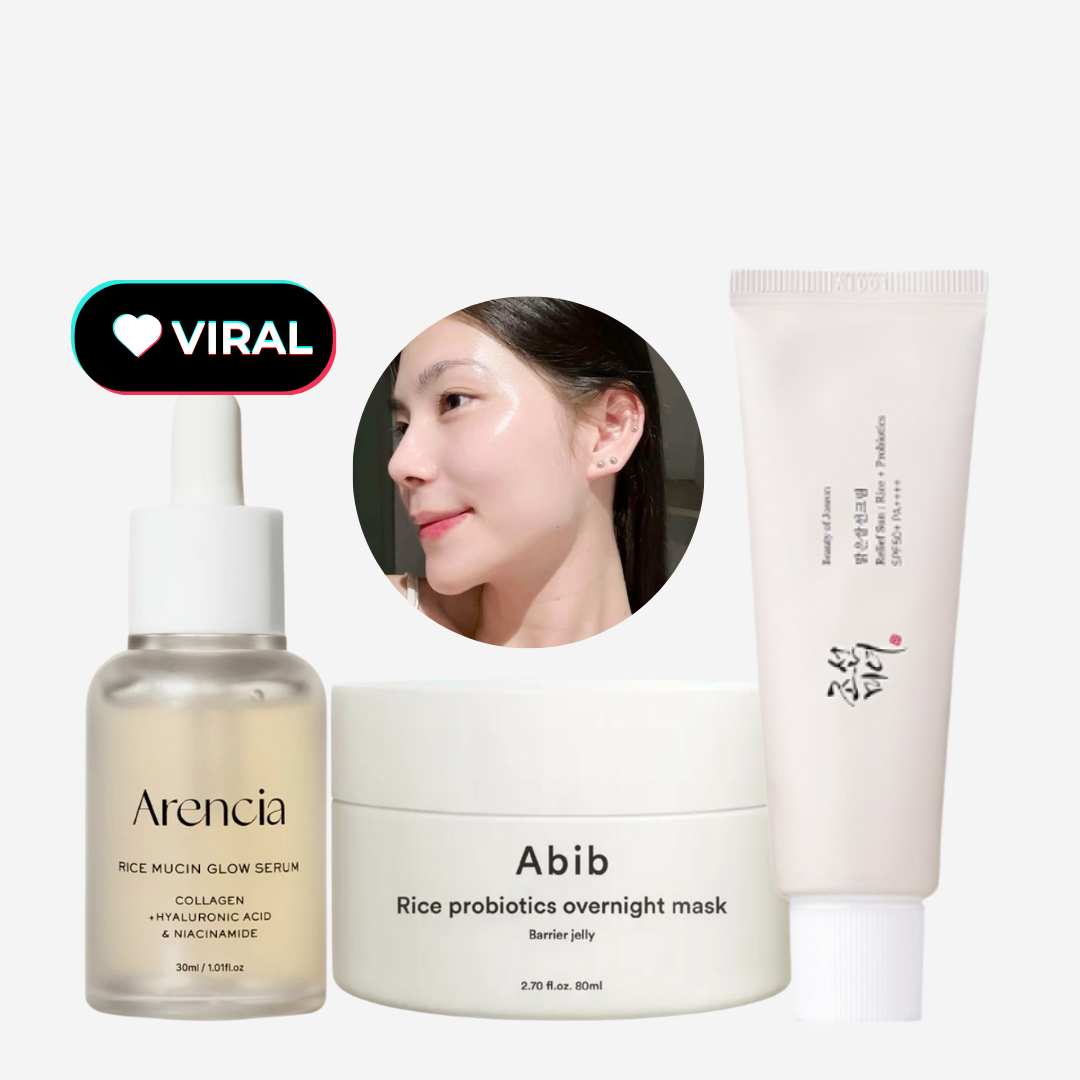 Rutina piel de cristal Con arroz coreano